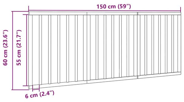 Διαχωριστικό Σκύλων Πτυσσόμενο 3 Πάνελ 150 εκ. Ξύλο Λεύκας - Καφέ