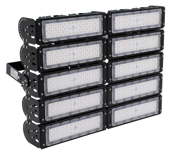 GloboStar® GOLIATH 90104 LED Προβολέας Γηπέδου - Φωτιστικό Tunnel 500W 80000LM 75°*135° AC 100-277V IP65 - Ψυχρό Λευκό 5000K - MeanWell Driver & LumiLEDs Chip - 5 Years Warranty