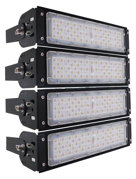 GloboStar® GOLIATH 90100-4 LED Προβολέας Γηπέδου - Φωτιστικό Tunnel 200W 32000LM 75°*135° AC 100-277V IP65 - Ψυχρό Λευκό 5000K - MeanWell Driver & LumiLEDs Chip - 5 Years Warranty