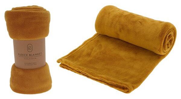 Ριχτάρι Fleece I 125x150εκ. Ώχρα