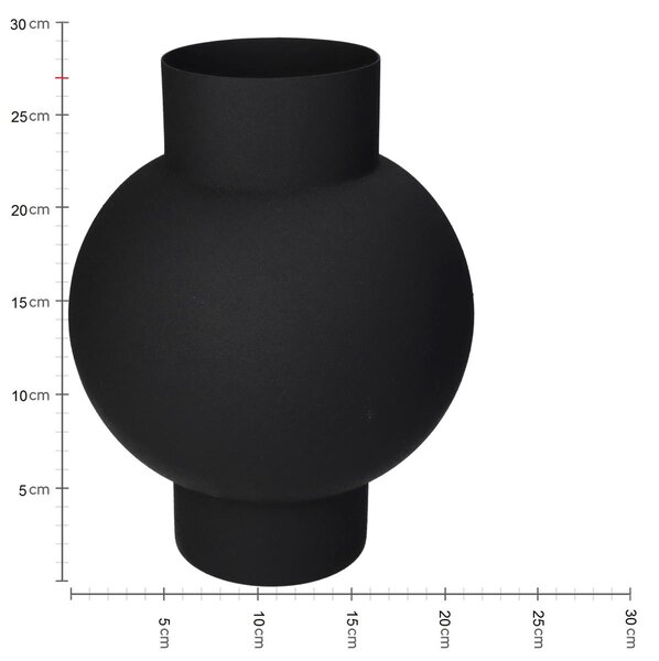Βάζο ArteLibre Μαύρο Μέταλλο 20x20x27cm
