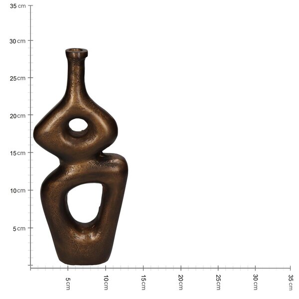 Βάζο ArteLibre Μπρονζέ Αλουμίνιο 11x5x29cm