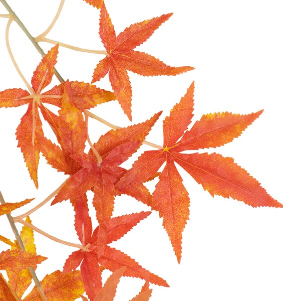 GloboStar® Artificial Garden MAPLE BRANCH 20230 10 x Τεχνητά Διακοσμητικά Κλαδία Σφένδαμου Π55 x Υ60cm