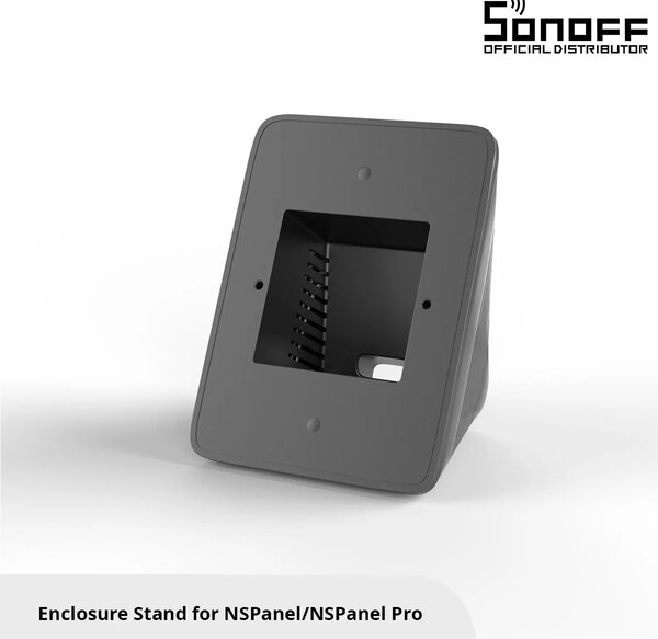 GloboStar® 80075 SONOFF StandB Enclosure Stand for NSPanel Pro or NSPanel Black - Βάση για NSPanel Pro η NSPanel Μαύρο