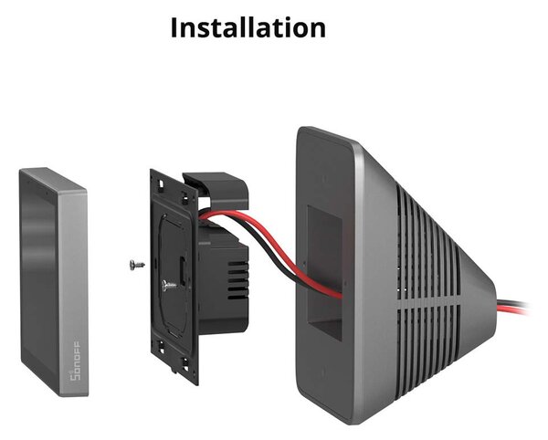 GloboStar® 80076 SONOFF StandB Enclosure Stand for NSPanel Pro or NSPanel White - Βάση για NSPanel Pro η NSPanel Λευκό