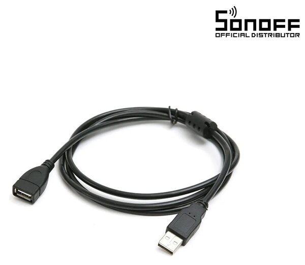 GloboStar® 80104 SONOFF USB Male to Female Extension Cable 2.0 Cable Length 150cm