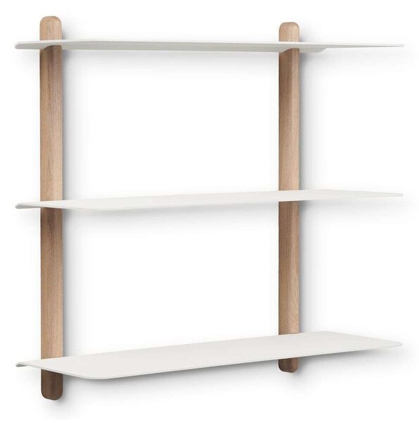 GEJST - Nivo Shelf Large A Light Δρυς/Λευκό