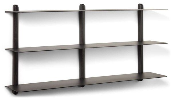 GEJST - Nivo Shelf Large D Μαύρο Φλαμουριά/Μαύρο