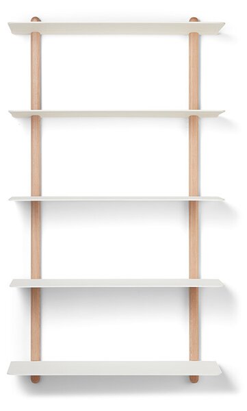 GEJST - Nivo Shelf Large E Φως Δρυς/Λευκό