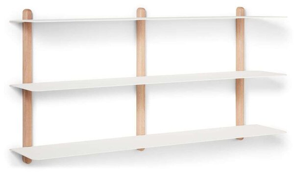 GEJST - Nivo Shelf Large D Φως Δρυς/Λευκό