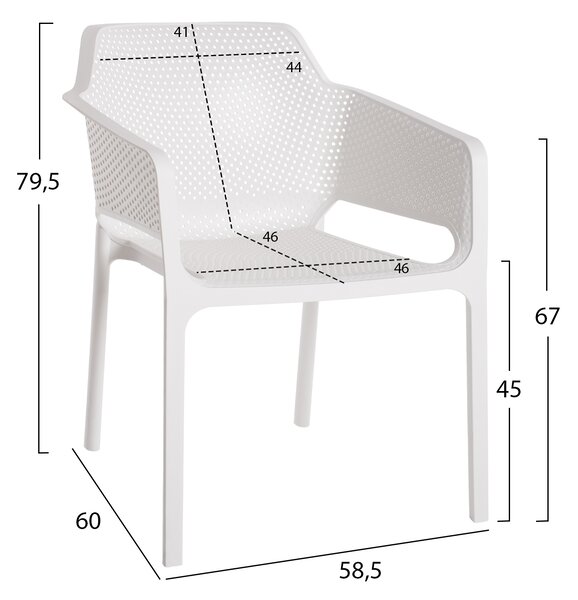 ΠΟΛΥΘΡΟΝΑ ΠΟΛΥΠΡΟΠΥΛΕΝΙΟΥ FB95929.01 ΛΕΥΚΗ 58,5x60x79,5Yεκ