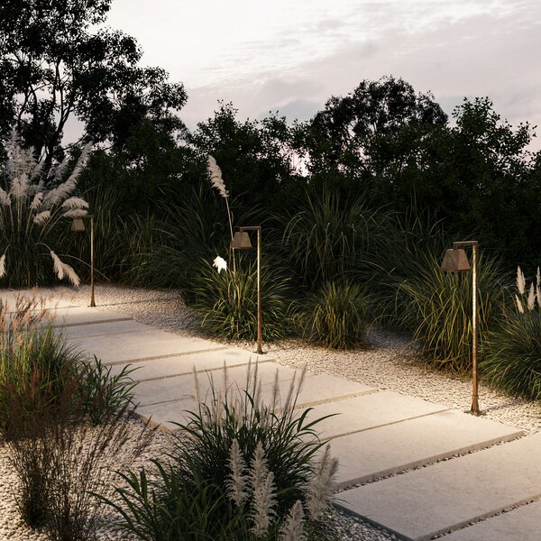Moretti Luce Φωτιστικό διαδρόμου LED Silva Edge, 100 x 19 εκ., ορείχαλκος αντίκα, Μπρούτζινο / Αντικέ ορείχαλκου, Ορείχαλκος, Εξοχική κατοικία / Ρουστίκ
