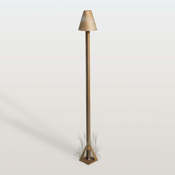 Moretti Luce Φωτιστικό διαδρόμου LED Silva Disk, ύψος 80 εκ., χρώμα παλαιωμένου ορείχαλκου,, Μπρούτζινο / Αντικέ ορείχαλκου, Ορείχαλκος, Εξοχική κατοικία / Ρουστίκ