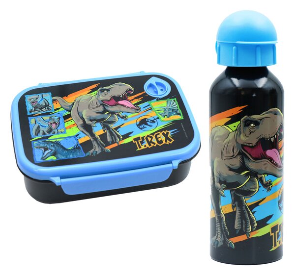 Φαγητοδοχείο 800ml & Παγούρι 500ml Must Jurassic 570977