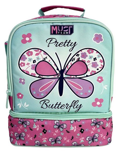 Ισοθερμική Τσάντα Φαγητού (22x16x28) Must Pretty Butterfly 000586298