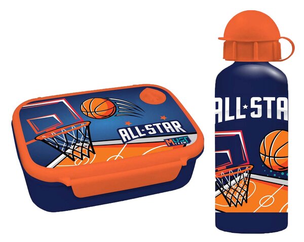 Φαγητοδοχείο 800ml & Παγούρι 500ml Must Basketball 000586462