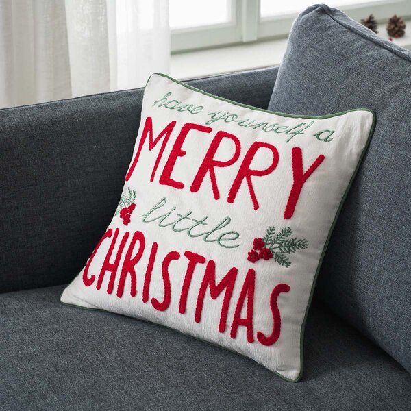 Χριστουγεννιάτικη Μαξιλαροθήκη (43x43) Gofis Home Xmas 385