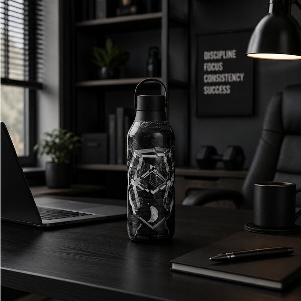 Μπουκάλι Θερμός Series 2 Studio Chilly's με χωρητικότητα 500ml και διατήρηση θερμοκρασίας 12h ζεστό / 24h κρύο - Viper Vibreations