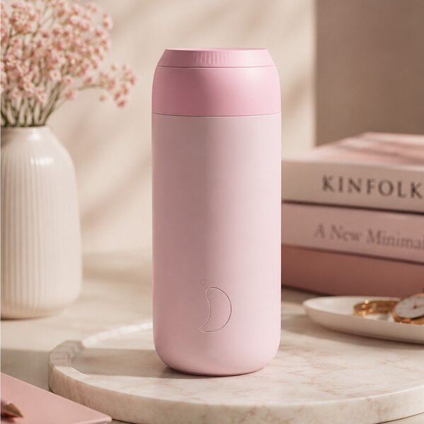 Ποτήρι Θερμός Series 2 Chilly's με χωρητικότητα 500ml και διατήρηση θερμοκρασίας 4h ζεστό - Blush Pink