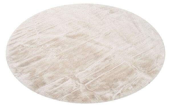 Στρογγυλό Χαλί Γούνινο (Φ100) Polcarpet Rabbit Ivory