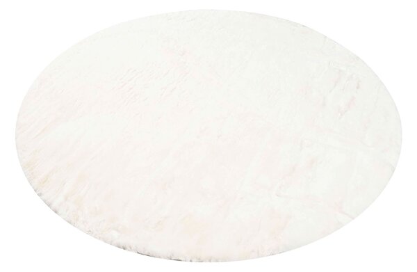 Στρογγυλό Χαλί Γούνινο (Φ100) Polcarpet Rabbit White