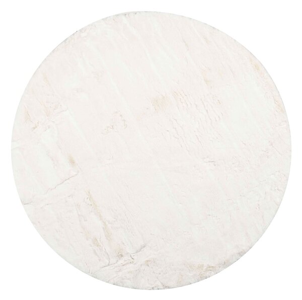 Στρογγυλό Χαλί Γούνινο (Φ100) Polcarpet Rabbit White