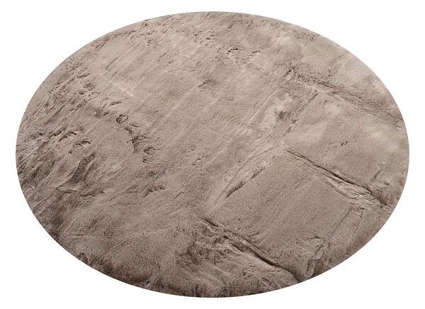 Στρογγυλό Χαλί Γούνινο (Φ100) Polcarpet Rabbit Beige