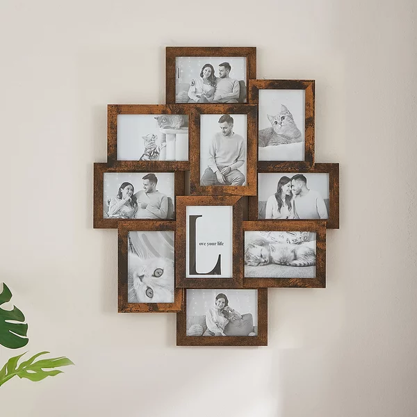 Κορνίζα Τοίχου 10 Θέσεων (49.3x2x60) Songmics RPF020X01