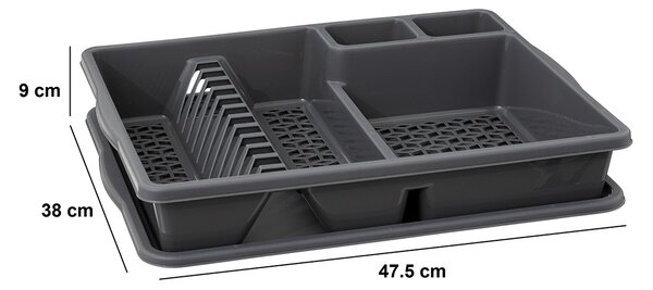 Στραγγιστήρι Πιάτων (47.5x38x9) F-V Drainer 189897 D.Grey