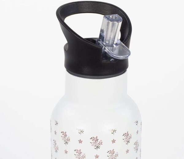 Παγούρι - Θερμός 500ml Με Καλαμάκι Walking Mum Botton Flowers