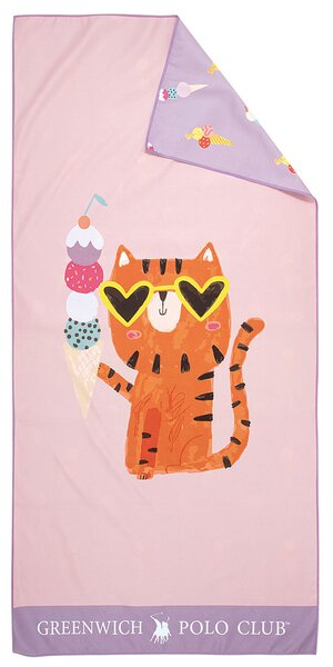Παιδική Πετσέτα Θαλάσσης Microfiber 2 Όψεων (70x140) Greenwich Polo Club Junior 4082