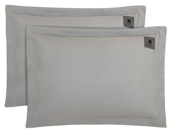 Ζεύγος Μαξιλαροθήκες Καπιτονέ (50x70) Greenwich Polo Club 3496 Grey