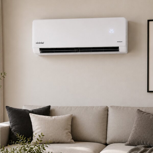 Κλιματιστικό Inverter Toyotomi Ikigai TAN-24IG με Wi-Fi, Ιονιστή, απόδοση 24000 Btu και ενεργειακή κλάση A++/A+++ - White