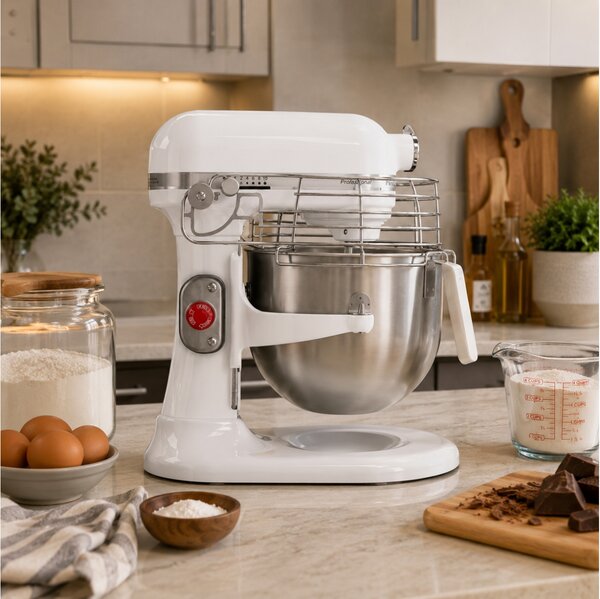 Κουζινομηχανή Επαγγελματική KitchenAid Professional 5KSM7990XEWH Με Ισχύ 1.3Hp, 10 Ταχύτητες Και Χωρητικότητα 6.9L