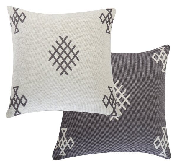 DECORATIVE PILLOW MEGIADO 55X55 GRAY / ECRU NEF – NEF