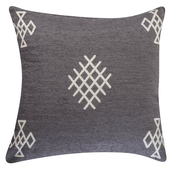 DECORATIVE PILLOW MEGIADO 55X55 GRAY / ECRU NEF – NEF