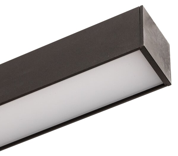 PURE LED οροφής Lines, 110 cm, ανθρακί, CCT, τηλεχειριστήριο, ρυθμιζόμενος, Μαύρο, Σαλόνι / τραπεζαρία, Μέταλλο, σύγχρονο