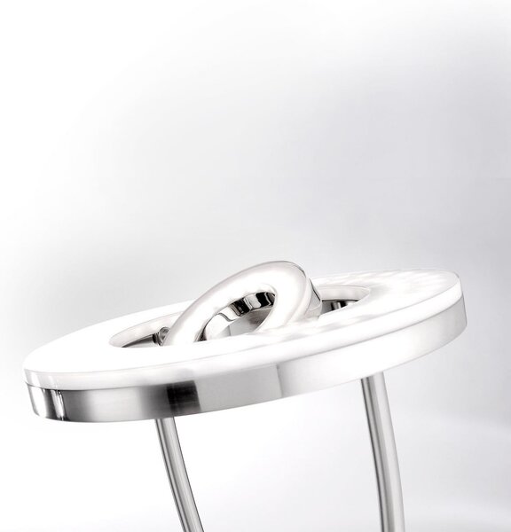 JUST LIGHT. GmbH Φωτιστικό δαπέδου LED Helia με φως ανάγνωσης, ατσάλι, ρυθμιζόμενος, Μεταλλικό, Σαλόνι / τραπεζαρία, Μέταλλο, σύγχρονο, Φως ανάγνωσης