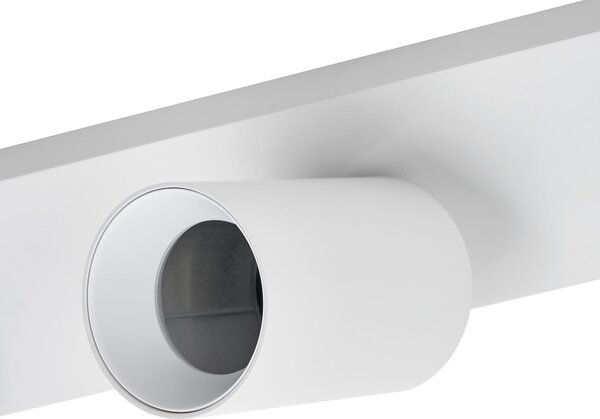 Arcchio Strahler Brinja, λευκό, γωνιακό, Ø 7 cm, 4 φτερά, GU10, ρυθμιζόμενος, Λευκό, Σαλόνι / τραπεζαρία, Αλουμίνιο, σύγχρονο
