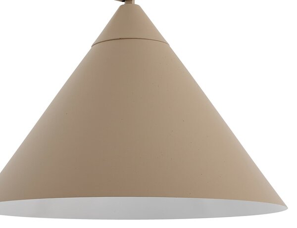 Lindby Φωτιστικό Triangolo, μπεζ, ύψος 195 cm, μέταλλο, E27, Μπεζ, Σαλόνι / τραπεζαρία, Μέταλλο, σύγχρονο