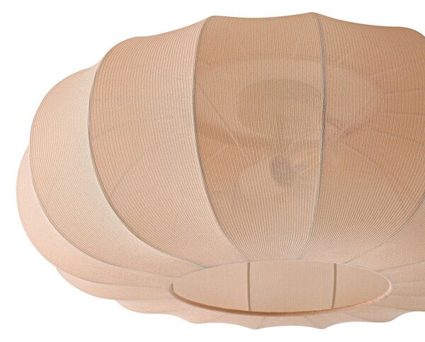 Lindby Φωτιστικό οροφής Helin, μπεζ, Ø 60 cm, ύφασμα, 3 x E27, ρυθμιζόμενος, Μπεζ, Σαλόνι / τραπεζαρία, Ύφασμα / Κλωστοϋφαντουργία, Σκανδιναβικό