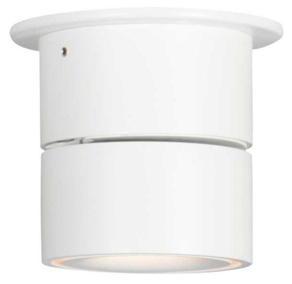 Steinhauer LED φωτιστικό οροφής Fez, λευκό, 1-φωτεινό, μεταλλικό, περιστρεφόμενο, ρυθμιζόμενος, Λευκό, Σαλόνι / τραπεζαρία, Μέταλλο, σύγχρονο