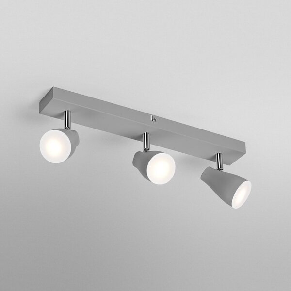 OSRAM Προβολέας οροφής PEAR, γκρι, 3 φλόγες, GU10-LED 2.700 K, Γκρι, Πλαστικό