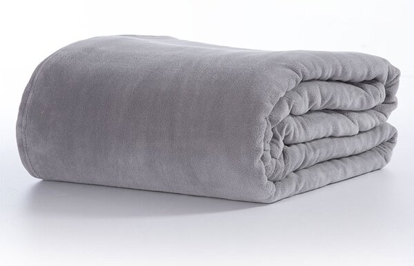 Κουβέρτα Fleece Μονή Cosy L.Grey 160x220 - Nef Nef