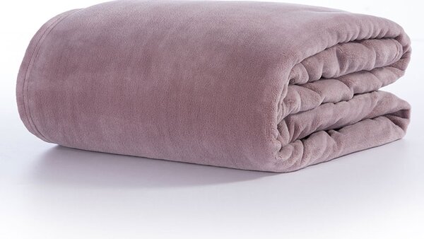 Κουβέρτα Fleece Υπέρδιπλη Cosy Mauve 220x240 - Nef Nef