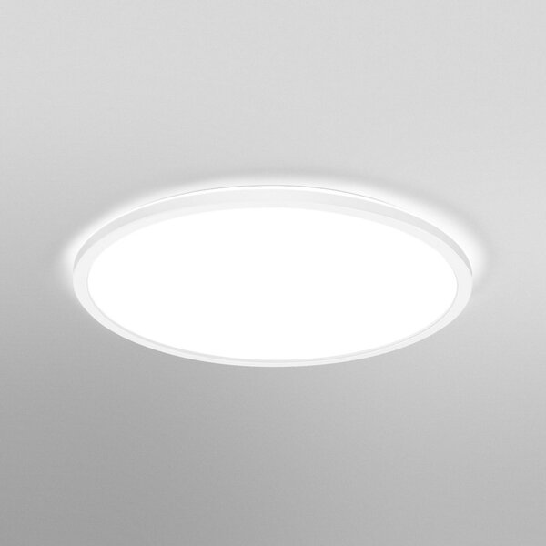 OSRAM LED οροφής ORBIS ULTRA SLIM, λευκό, Ø 40 cm, ρυθμιζόμενο, ρυθμιζόμενος, Λευκό, Σαλόνι / τραπεζαρία, Πλαστικό, σύγχρονο