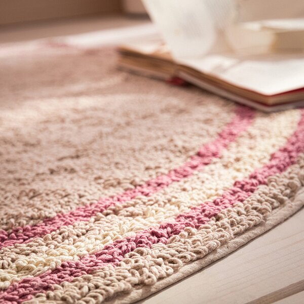 Χαλί Blissful Beige/Apple Pink 120cm στρογγυλό - Gofis Home 152/17