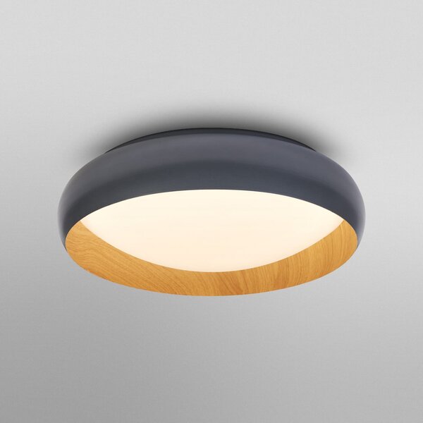 OSRAM LED φωτιστικό οροφής ORBIS LIVIA, Ø 43 cm, γκρι, μεταλλικό dim, ρυθμιζόμενος, Γκρι, Σαλόνι / τραπεζαρία, Μέταλλο, σύγχρονο