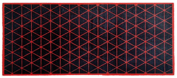 Πατάκι Εισόδου UNIVERSAL-029-RED-TRIANGLES-67X150-Sdim