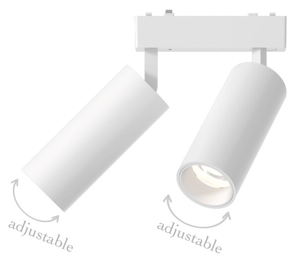 InLight Φωτιστικό LED 2x9W 3000K για Ultra-Thin μαγνητική ράγα σε λευκή απόχρωση D:16cmX4,4cm (T03801-WH)